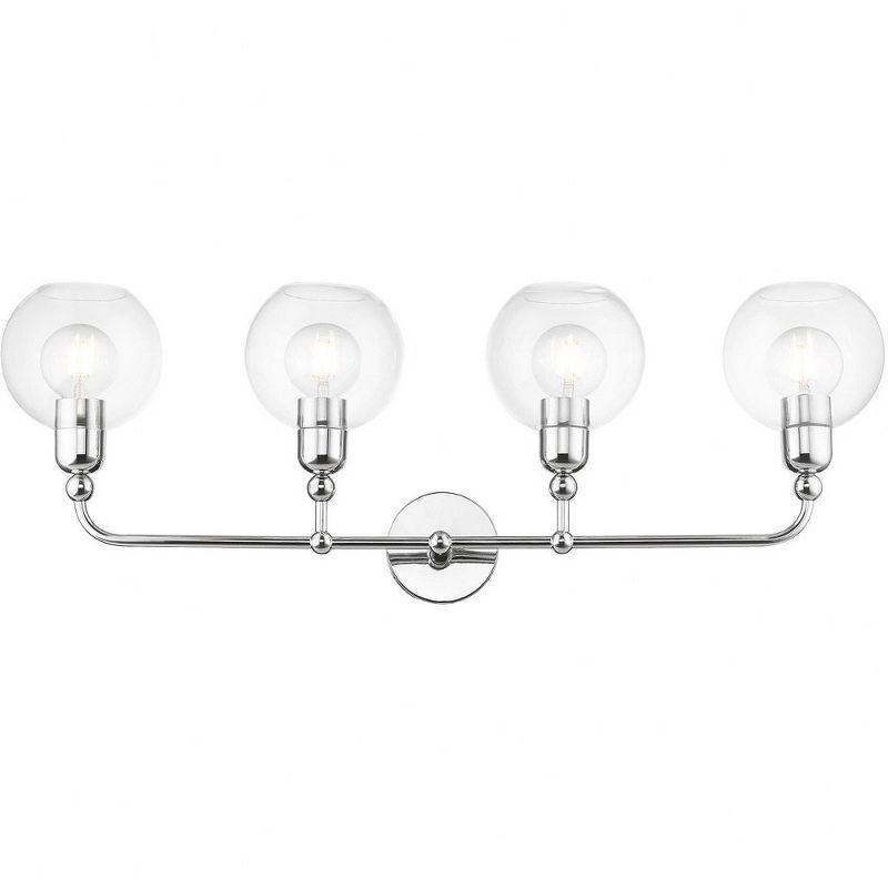 Livex Lighting Downtown 4 - Light Vanity in  Polished Chrome