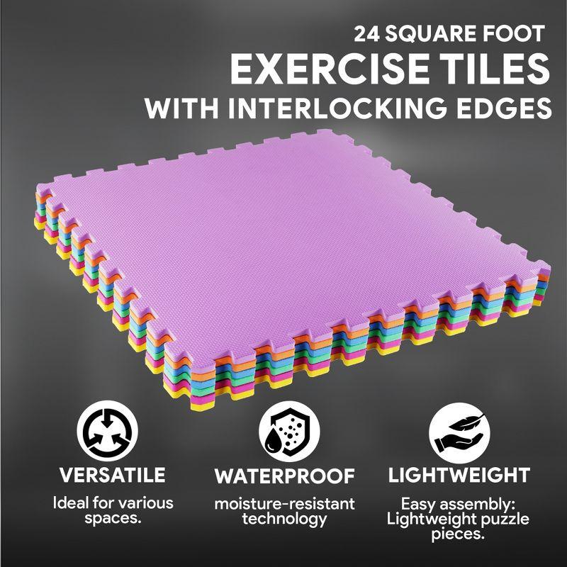 BalanceFrom Fitness Interlocking EVA Foam Exercise Mat Tiles