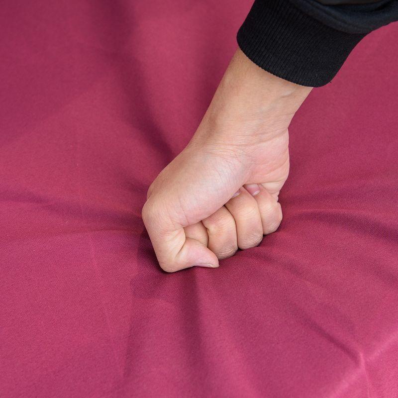 Outsunny 3 Seat Outdoor Free Standing Swing Bench Porch Swing with Stand, Comfortable Cushioned Fabric & Included Canopy, Red