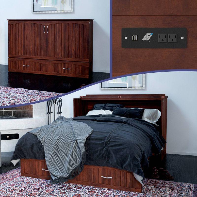 Southampton Murphy Bed Chest with USB Turbo Charger - AFI