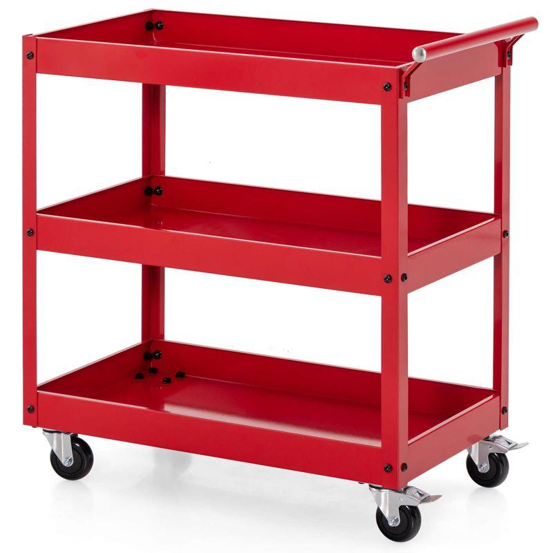 Costway 31'' H x 30'' W Utility Cart with Wheels
