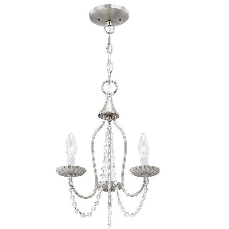 Livex Lighting Alessia 3 - Light Chandelier in  Brushed Nickel