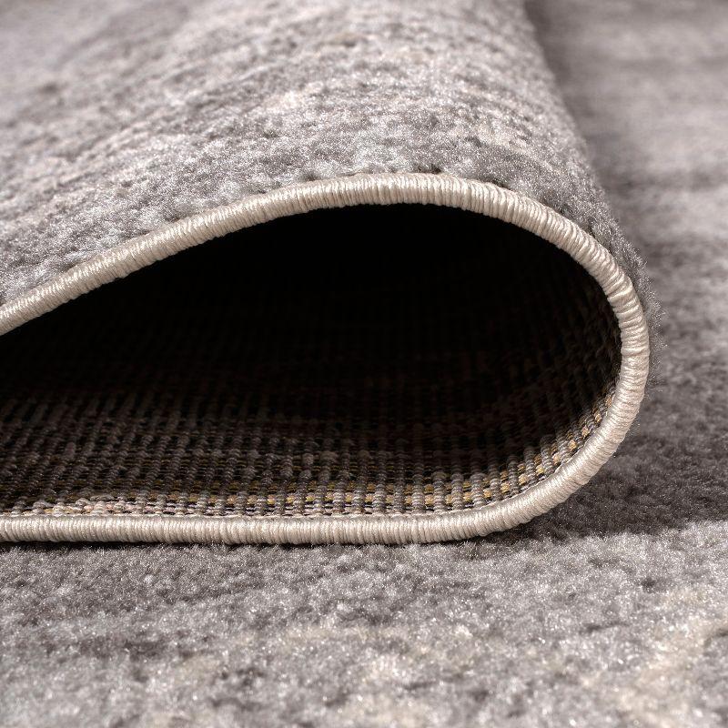 4'x6' Minori Filigree Medallion Area Rug, Light Gray/Cream - JONATHAN Y