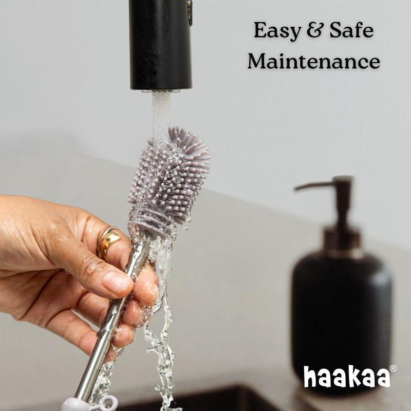 Haakaa Silicone Cleaning Brush Kit Suva Grey