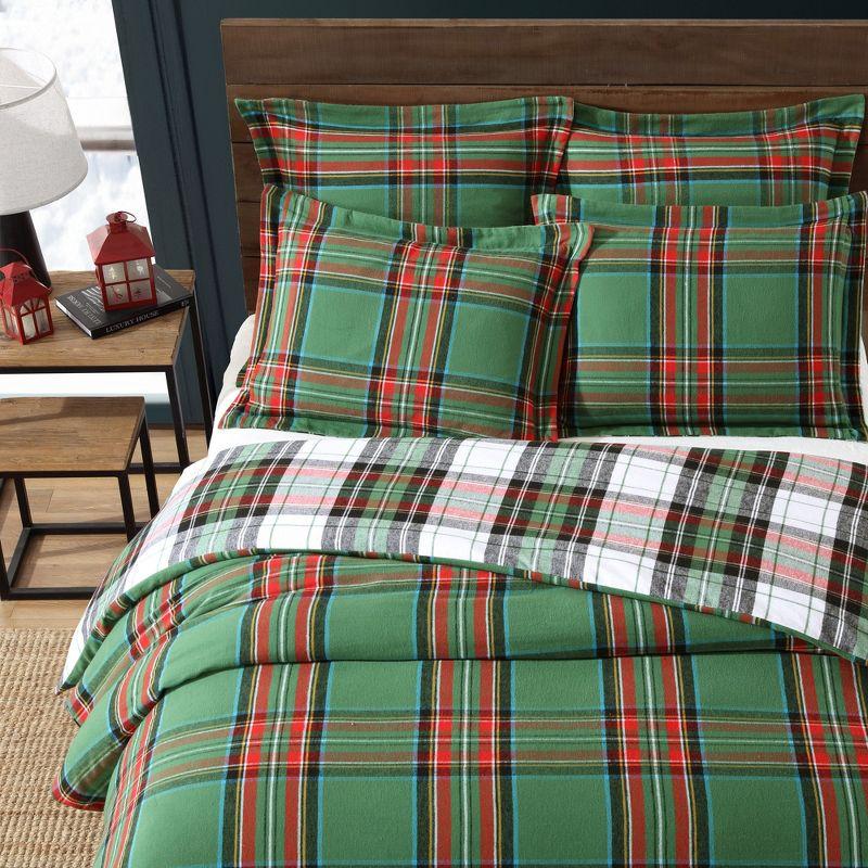 Spencer Plaid Flannel Duvet Cover Set - Levtex Home