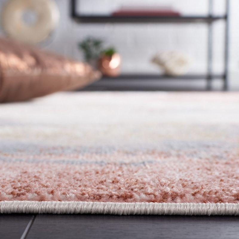 Bayside BAY128 Power Loomed Indoor Machine Washable Runner Rug - Ivory/Grey Pink - 2'2"x8' - Safavieh