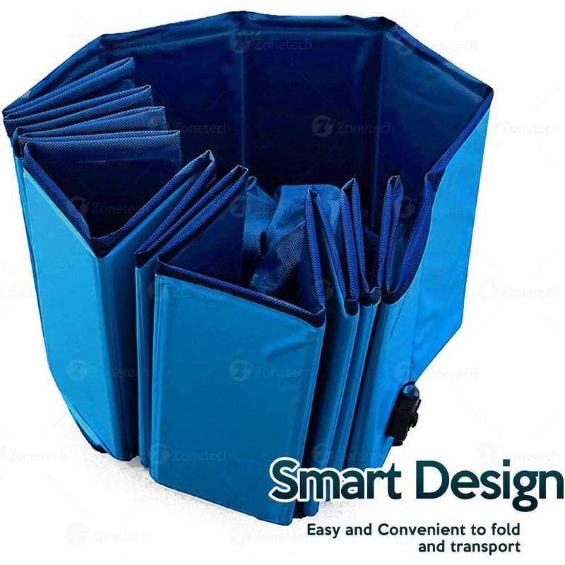 Zone Tech Plastic Round Pet Pool 12'' H x 38'' W x 12'' L