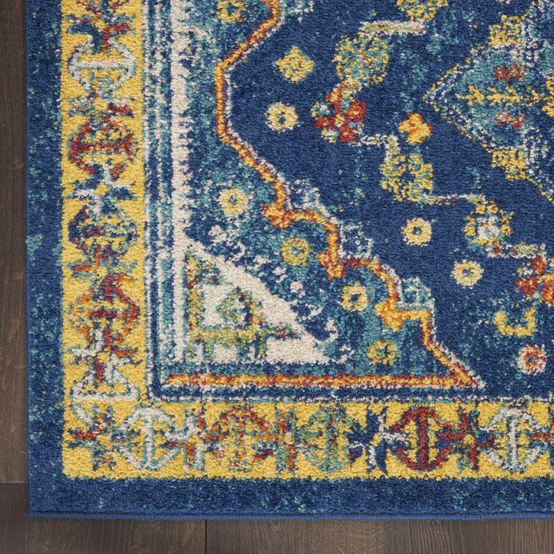 Nourison Allur Diamonds Geometric Indoor Area Rug Navy Multicolor 7'10" x 9'10"