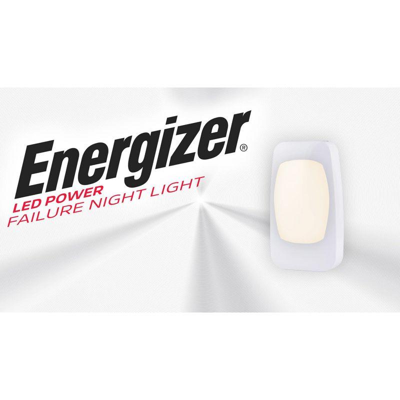 Energizer LED Power Failure Night Light Auto On/Off Euro White: Plug-In Nightlight, Electric, All Ages, 1 Watt LED