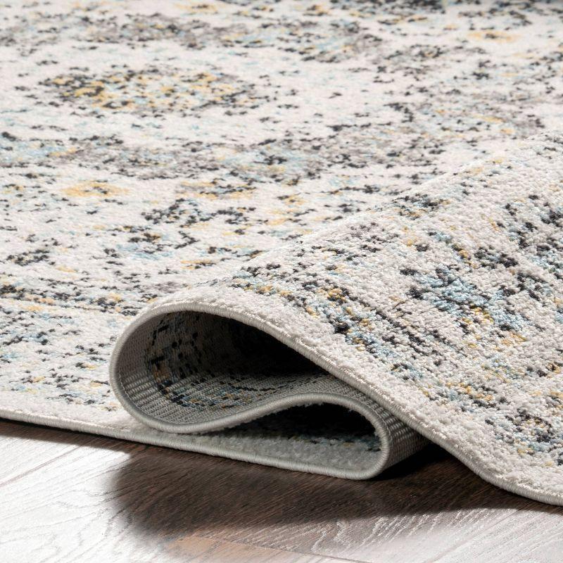 2'6"x10' Verona Vintage Persian Style Runner Rug Gray - nuLOOM