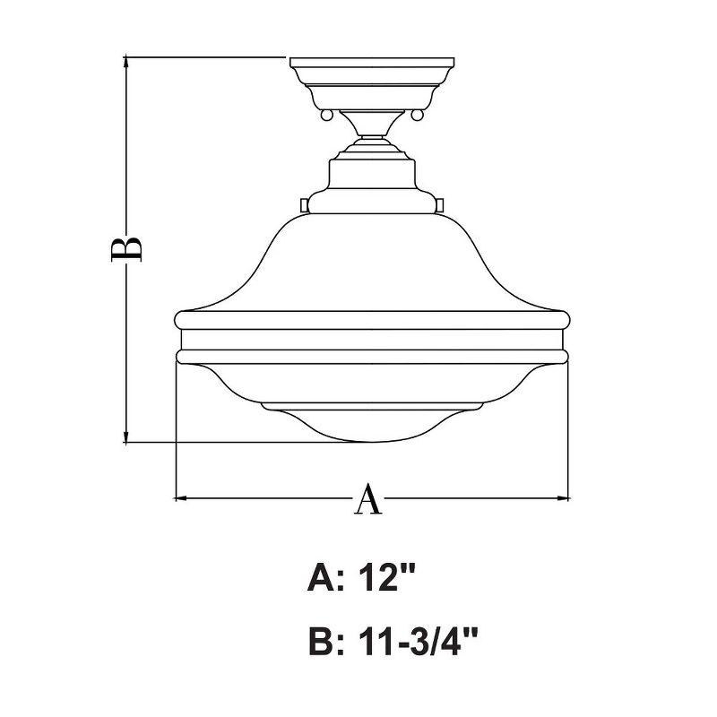 Vaxcel Huntley 1 - Light Flush Mount in  Oil Rubbed Bronze