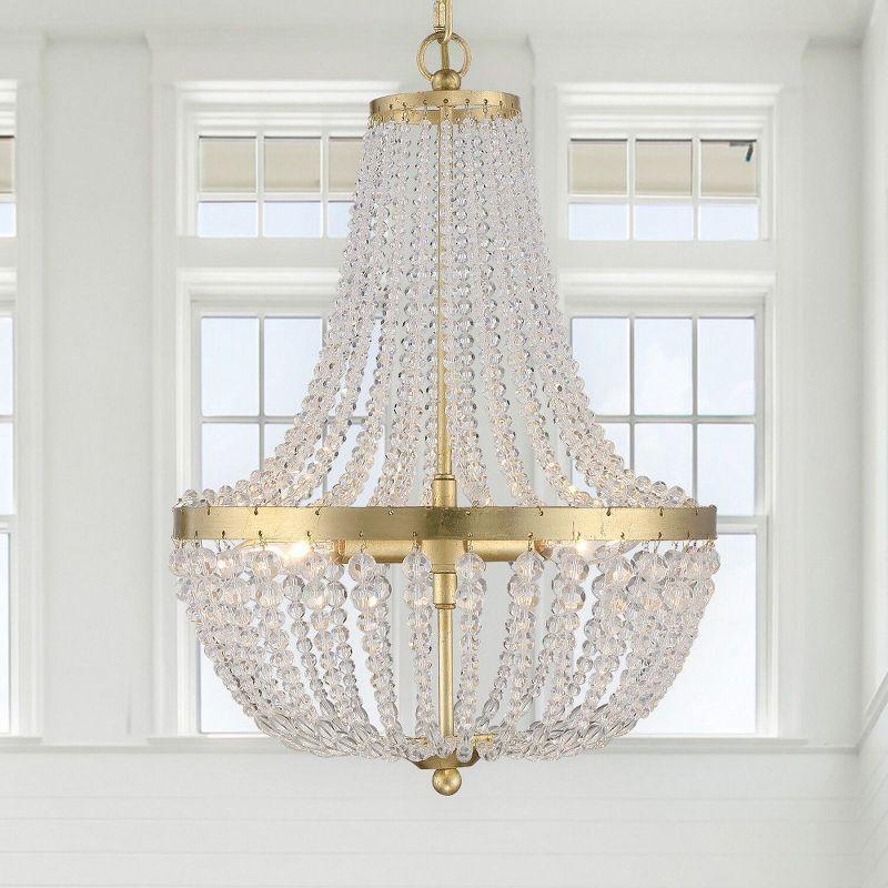 Crystorama Lighting Rylee 3 - Light Chandelier in  Antique Gold