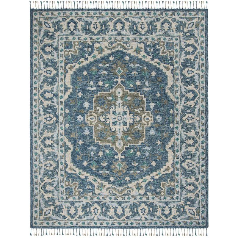 Aspen APN230 Hand Tufted Indoor Area Rug - Dark Blue/Grey - 10'x14' - Safavieh