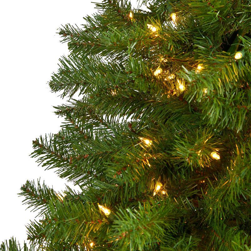 Nearly Natural 7-ft Springfield Artificial Christmas Tree with 400 Warm Clear Lights and 916 Bendable Branches