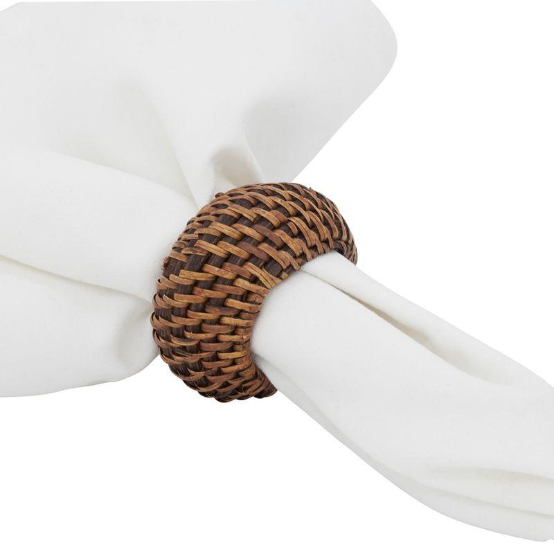 Avignon Woven Design Rattan Napkin Ring