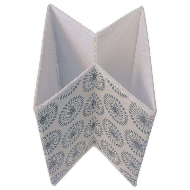 Design Imports Nonwoven Polyester Cube Starburst Gray Square 11X11X11