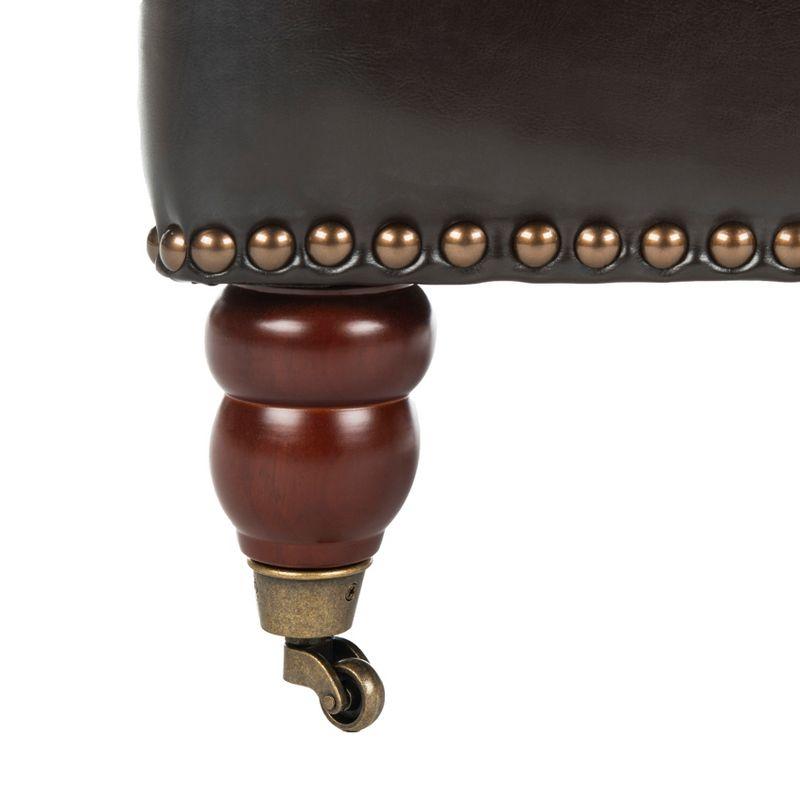 Colin Chair - HUD8212 - Brown/Leather - Safavieh