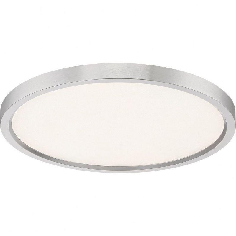 Quoizel Lighting Outskirts 1 - Light Flush Mount in  Brushed Nickel