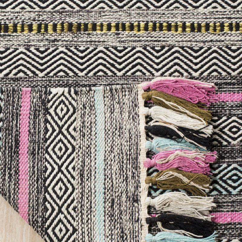 Montauk MTK901 Hand Woven Indoor Accent Rug - Black/Multi - 2'6"x4' - Safavieh.