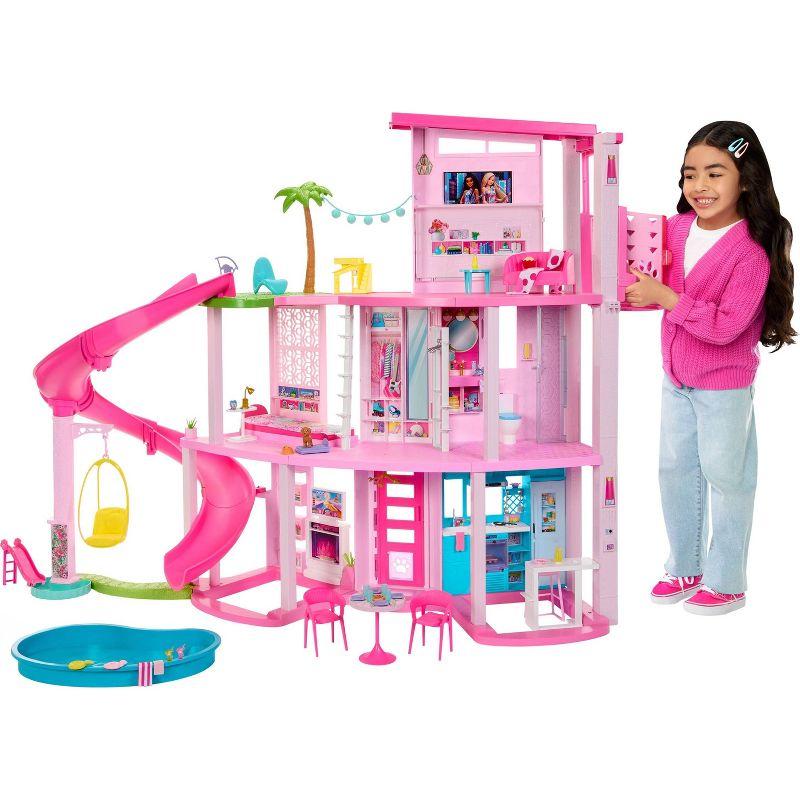 Barbie Dreamhouse Deluxe 3-Story Dollhouse with Pool Slide