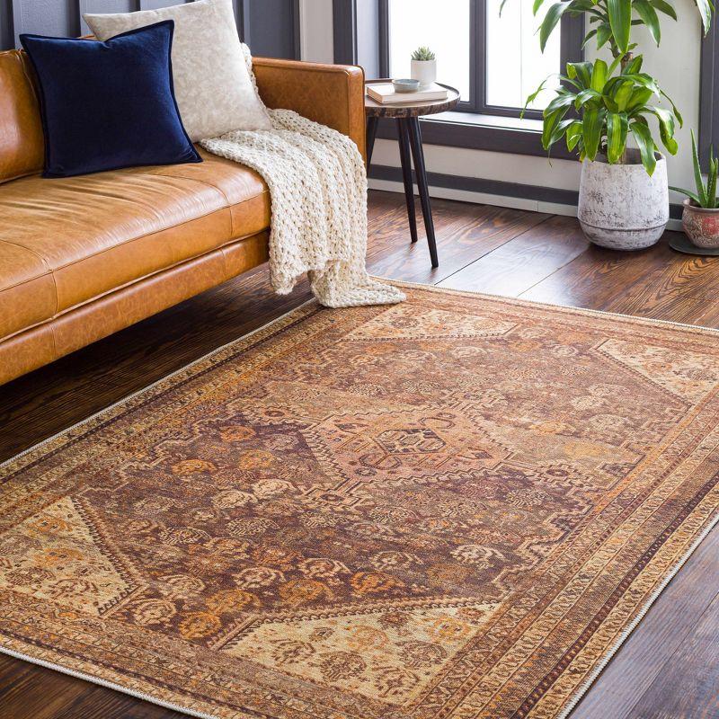 Hauteloom Rectangle Area Rug   Burnt Orange