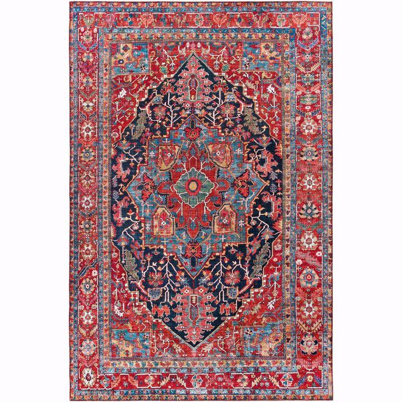 Mark & Day Linden 3'6"x5'6" Rectangle Woven Indoor Area Rugs Bright Red