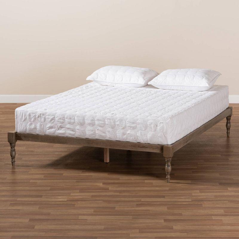 Iseline Wood Platform Bed Frame - Baxton Studio