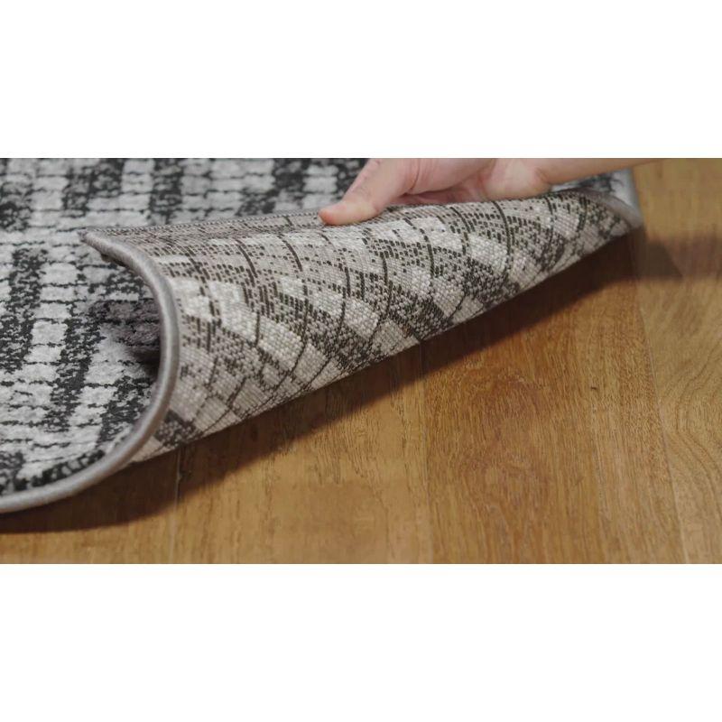 Porcello PRL6941 Power Loomed Indoor Area Rug - 8'x10' - Charcoal/Blue - Safavieh