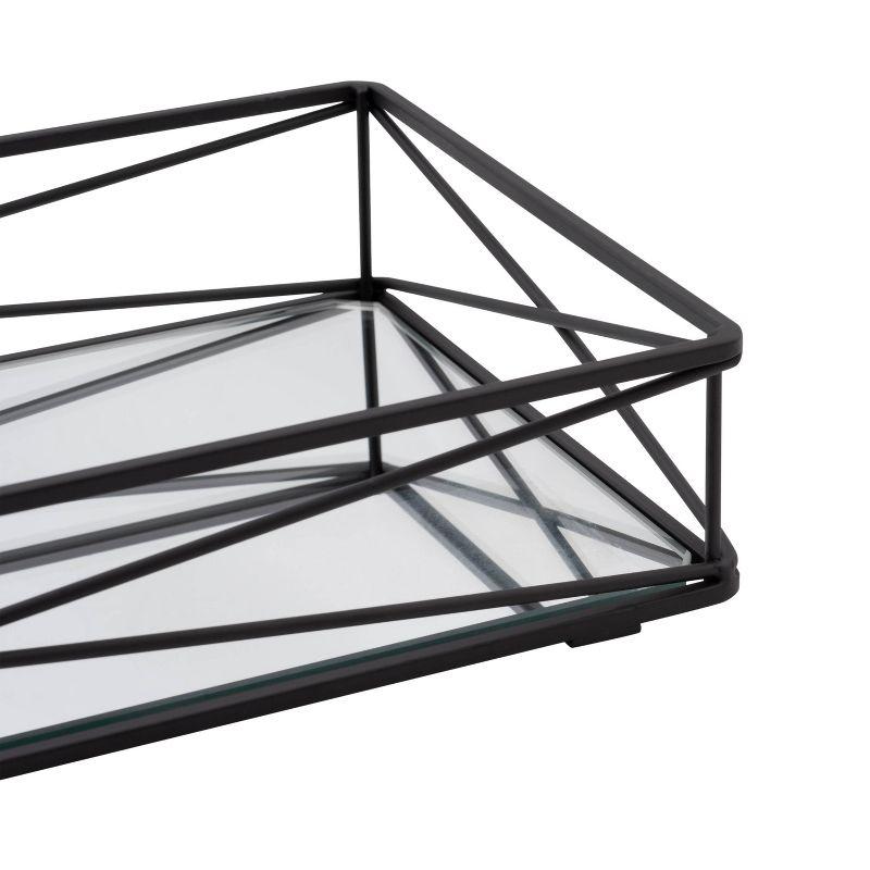 7&#34;x14&#34; Over the Tank Vanity Tray Black - Home Details