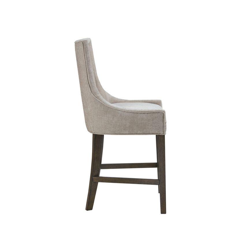 25.5" Ultra Upholstered Counter Height Barstool Cream - Madison Park