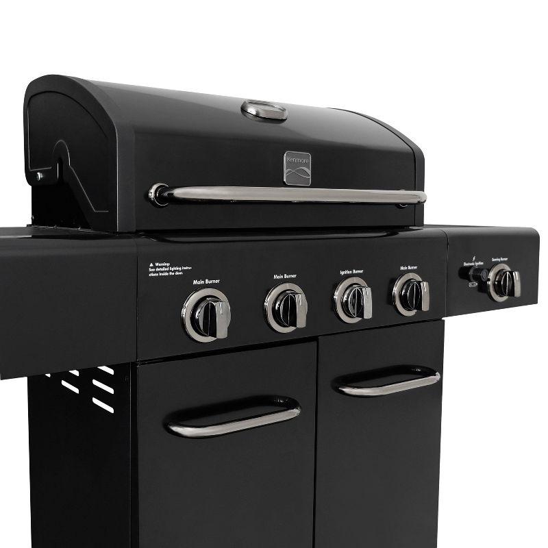 Kenmore 4-Burner Propane Gas Grill with Searing Side Burner