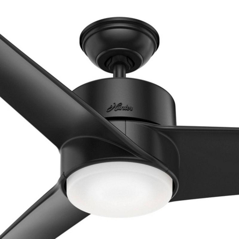 54" Havoc 3 - Blade Outdoor LED Standard Ceiling Fan with Wall Control and Light Kit Included