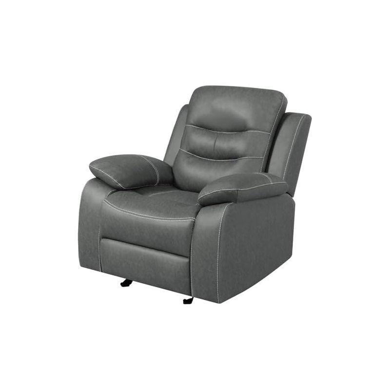 Coaster Home Furnishings Nova Upholstered Glider Recliner Chair Dark Grey