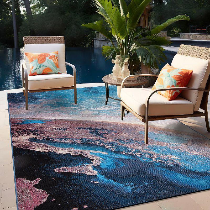 World Rug Gallery Galaxy Collection Adventure Space Indoor/Outdoor Area Rug