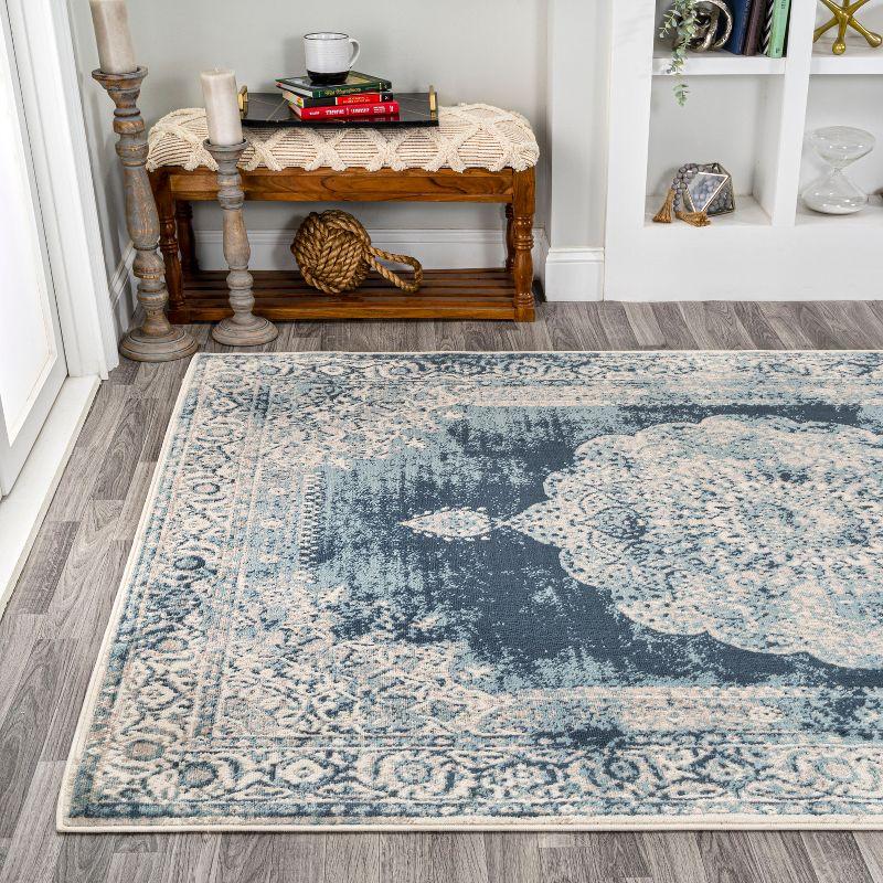 Rosalia Cottage Medallion Indoor Area Rug - JONATHAN Y