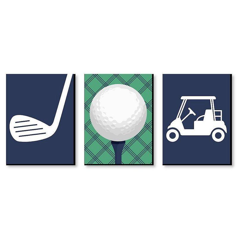 Par-Tee Time Golf Themed Kids Wall Art Set