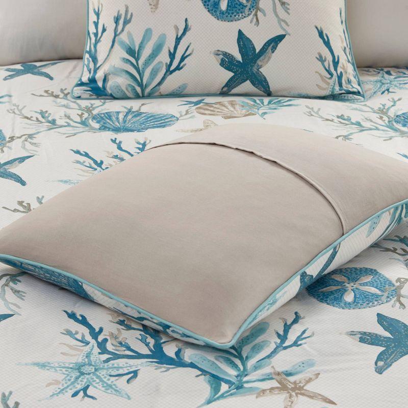 Pebble Beach 6 Piece Cotton Sateen Coastal Duvet Cover Set