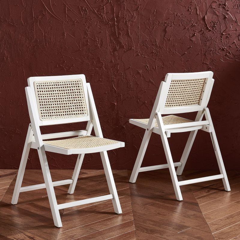 Dan Rattan Folding Dining Chair