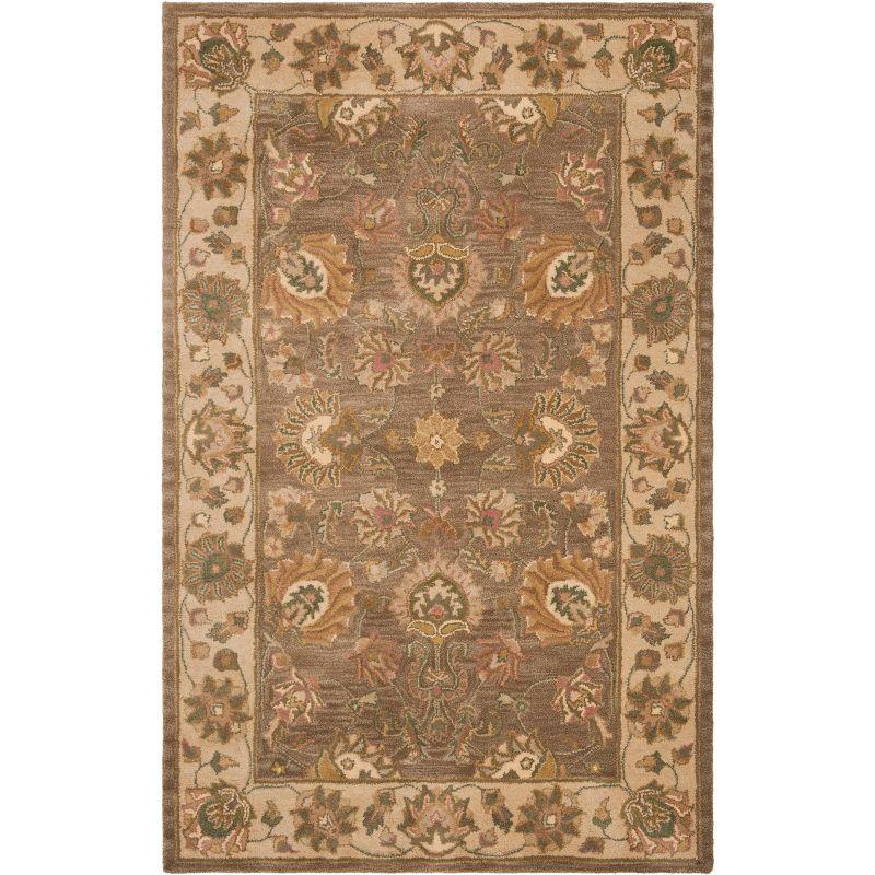 Heritage Brown and Ivory Hand-Tufted Wool Area Rug