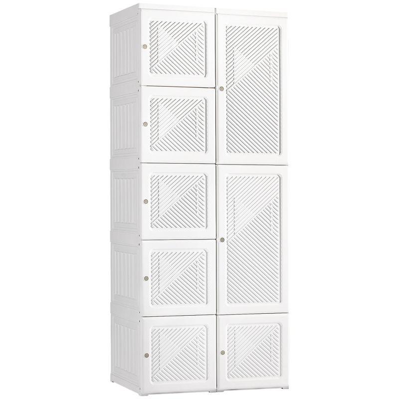 HomCom 27.25'' Fabric Portable Wardrobe