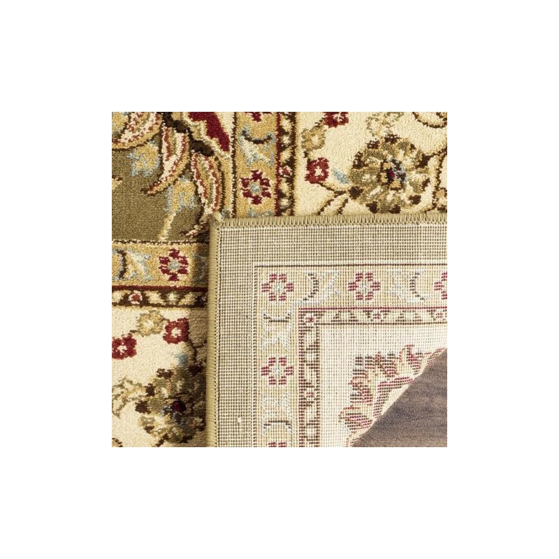 Lyndhurst LNH553 Power Loomed Area Rug - Green/Ivory - 4'x6' - Safavieh