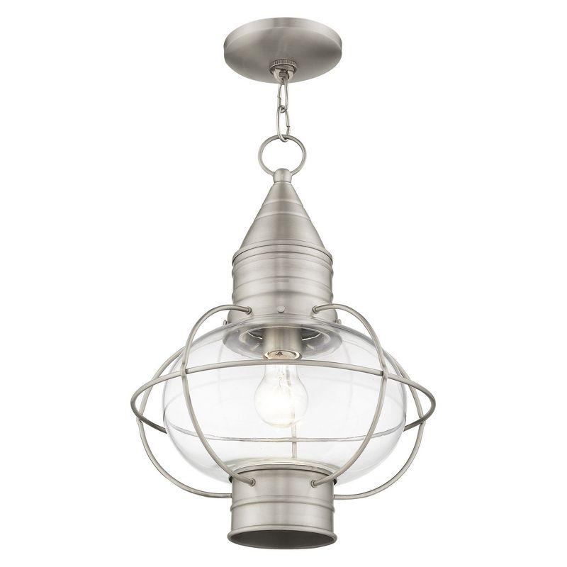 Livex Lighting Newburyport 1 - Light Pendant in  Brushed Nickel