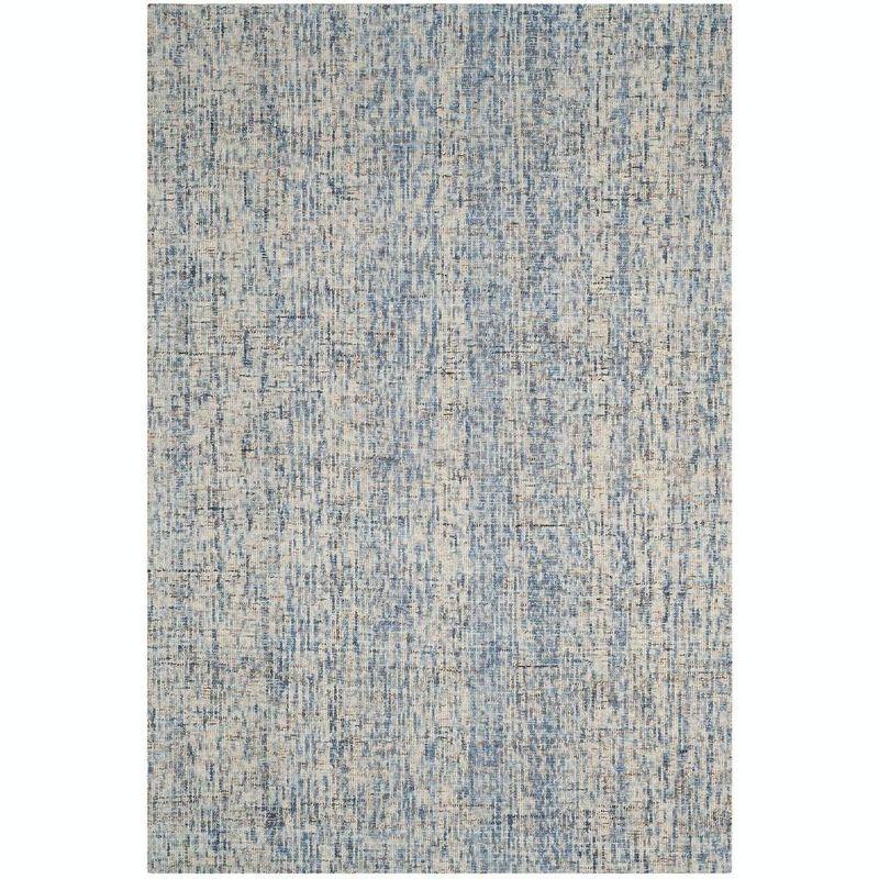 Abstract ABT468 Handmade Indoor Area Rug - Dark Blue/Rust - 6'x9' - Safavieh