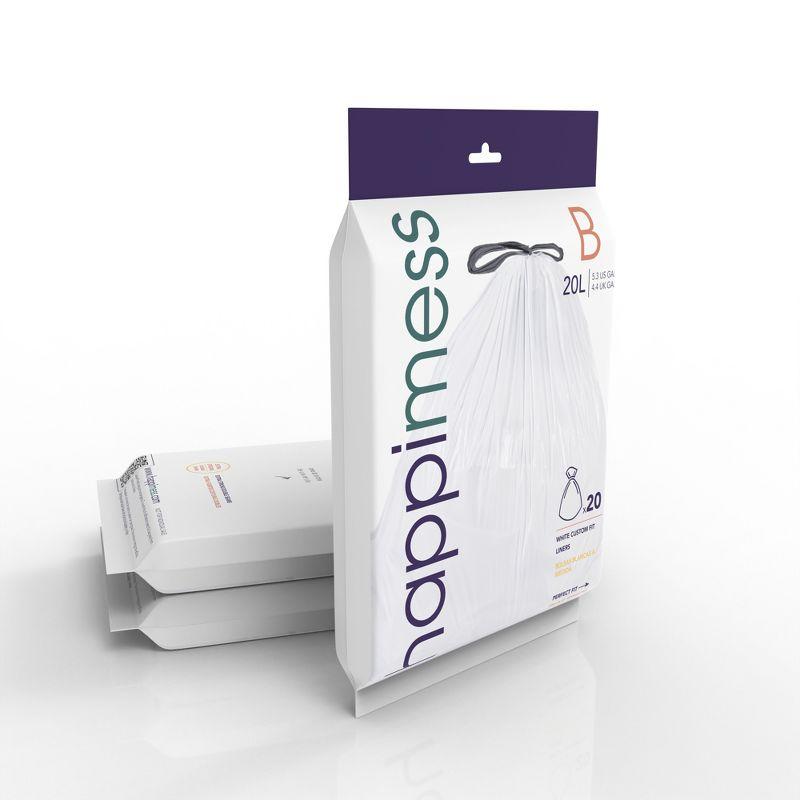 happimess Drawstring Trash Bags 60 Count