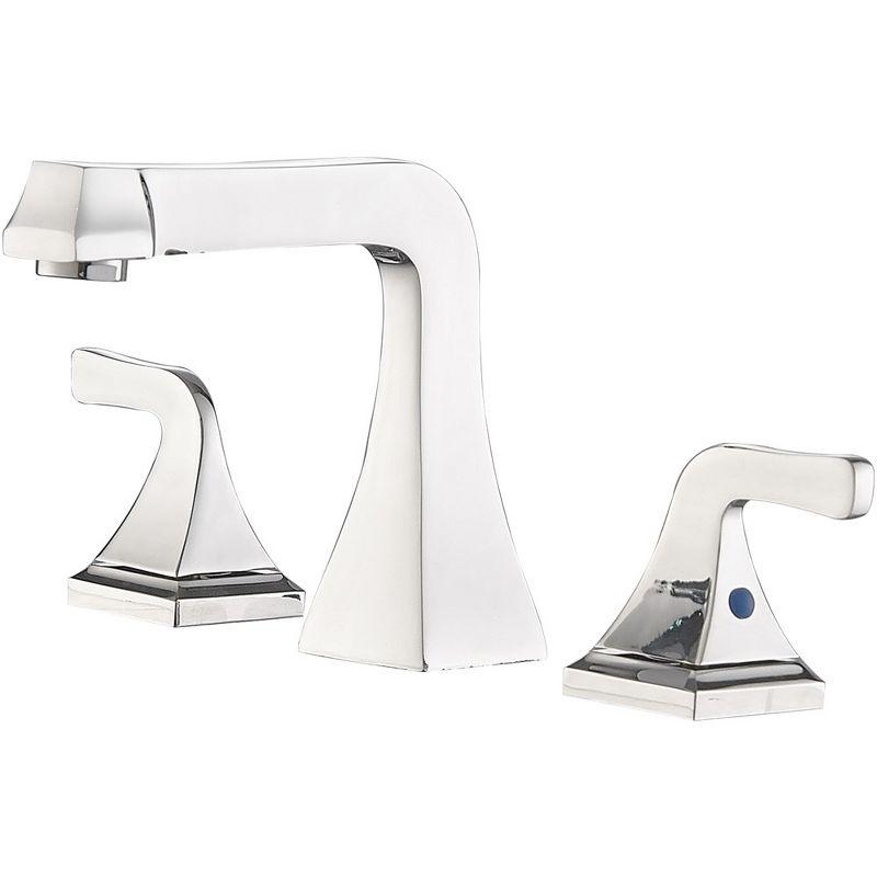 BWE 8 in. Widespread 2-Handle Bathroom Sink Faucet in Polished Chrome