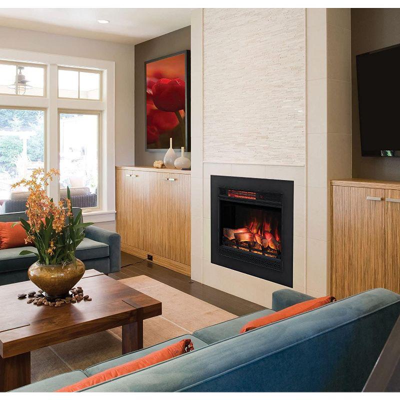 ClassicFlame 3D Spectrafire Plus 28" Infrared Electric Fireplace Insert - Black, 28II042FGL
