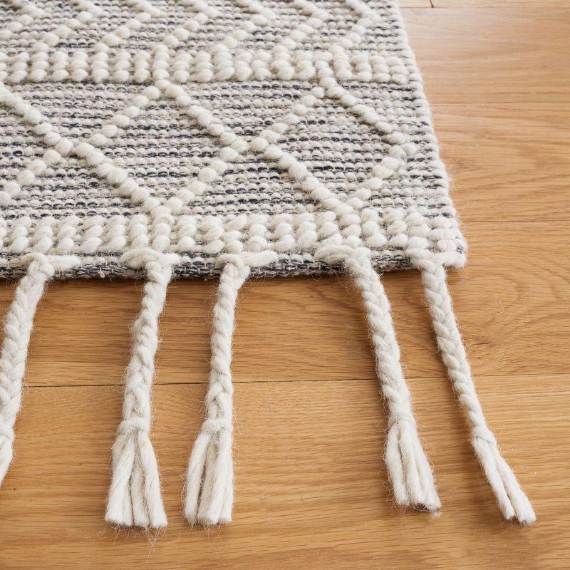 Natura NAT339 Hand Woven Runner Rug - Ivory/Black - 2'3"x9' - Safavieh.