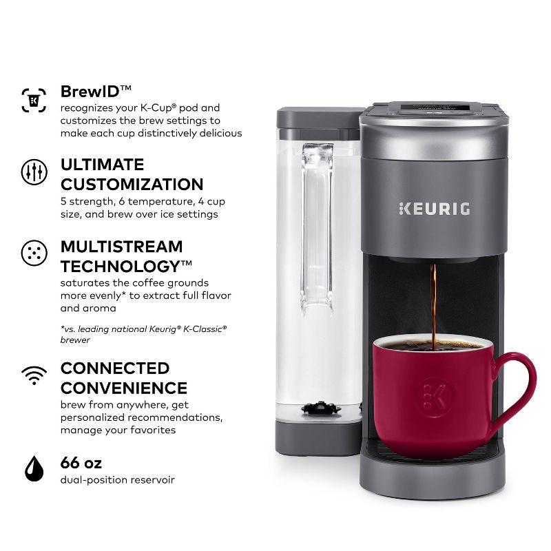 Keurig K-Supreme SMART Coffee Maker, Multistream Technology, Brews 6-12Oz Cup Sizes