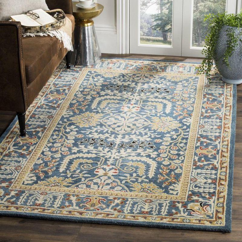 Antiquity AT64 Hand Tufted Accent Rug - Dark Blue/Multi - 2'x3' - Safavieh.