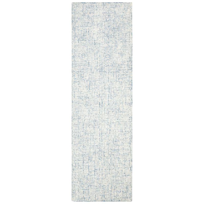 Abstract ABT470 Handmade Indoor Runner - Ivory/Blue - 2'3"x8' - Safavieh